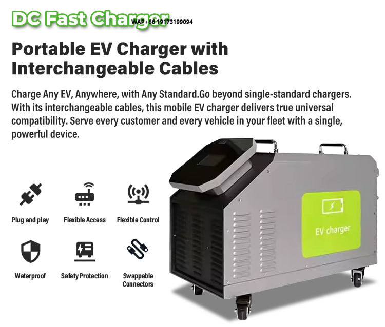 Portable Dc Fast Charger 20Kw Ccs2 - 가정용 모바일 DC 전기차 충전기 7kW
