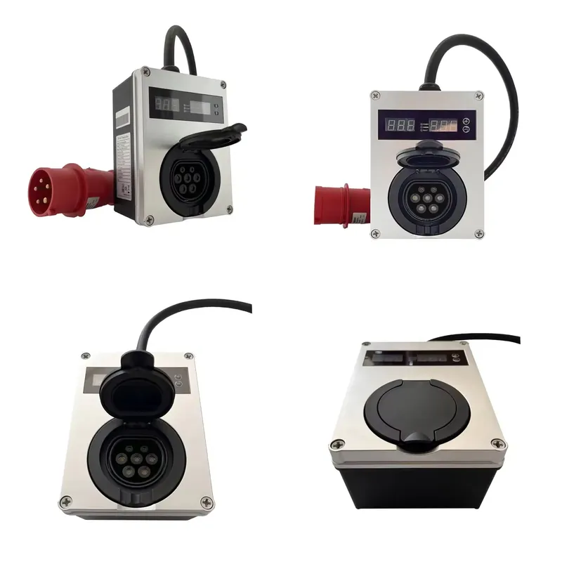 Portable Ev Charger 32A Type 2 Cee Plug - 미니 16A 32A 스마트 앱 전기차