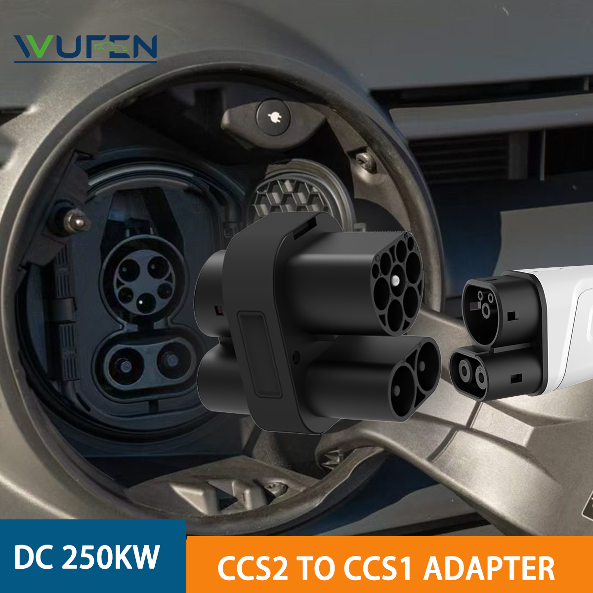 Ccs2 To Ccs1 Fast Charge Adapter 250Kw - WUFEN 250KW CCS2-CCS1 어댑터 DC 250A·1000V