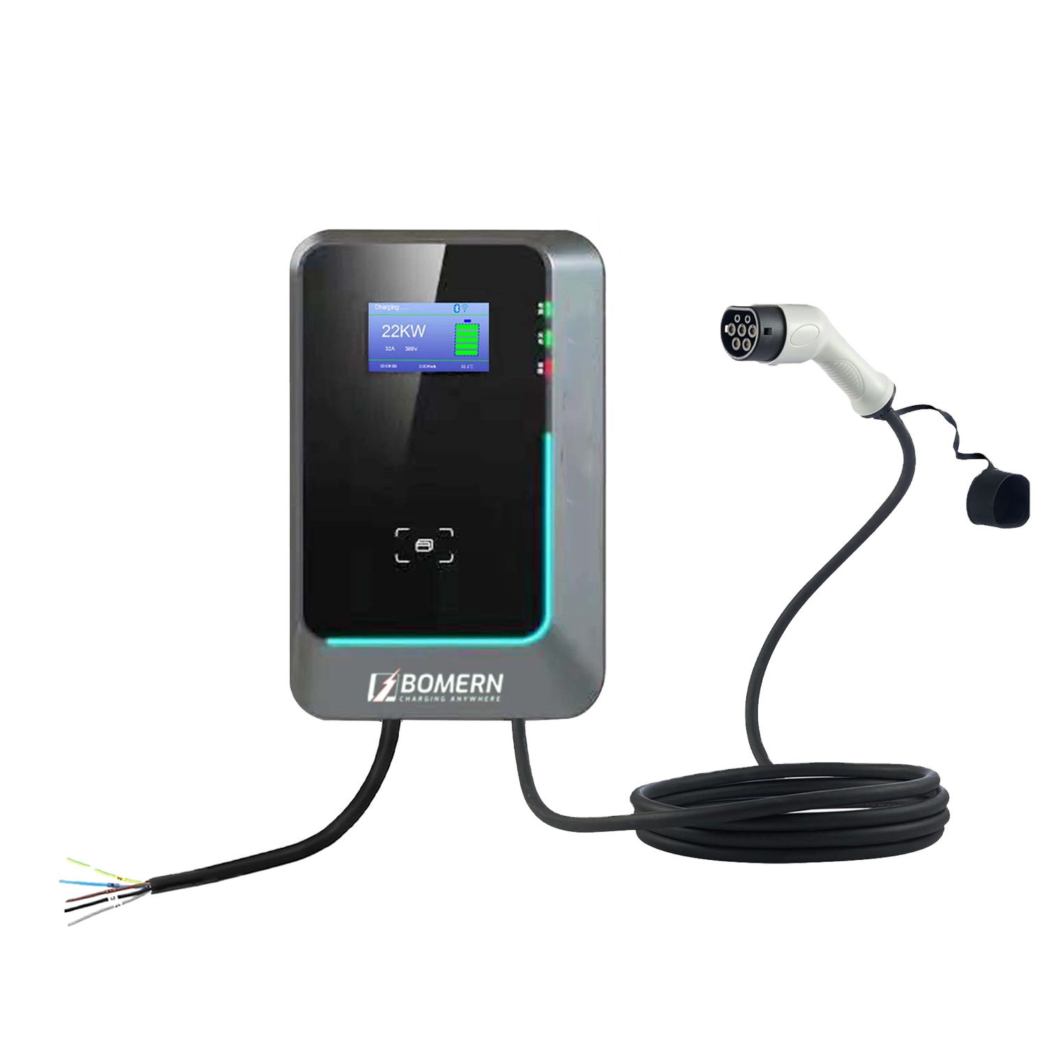 22Kw Wallbox Type 2 Ocpp Rfid - 2025 핫 세일 7kw/11kw/22kw AC EV