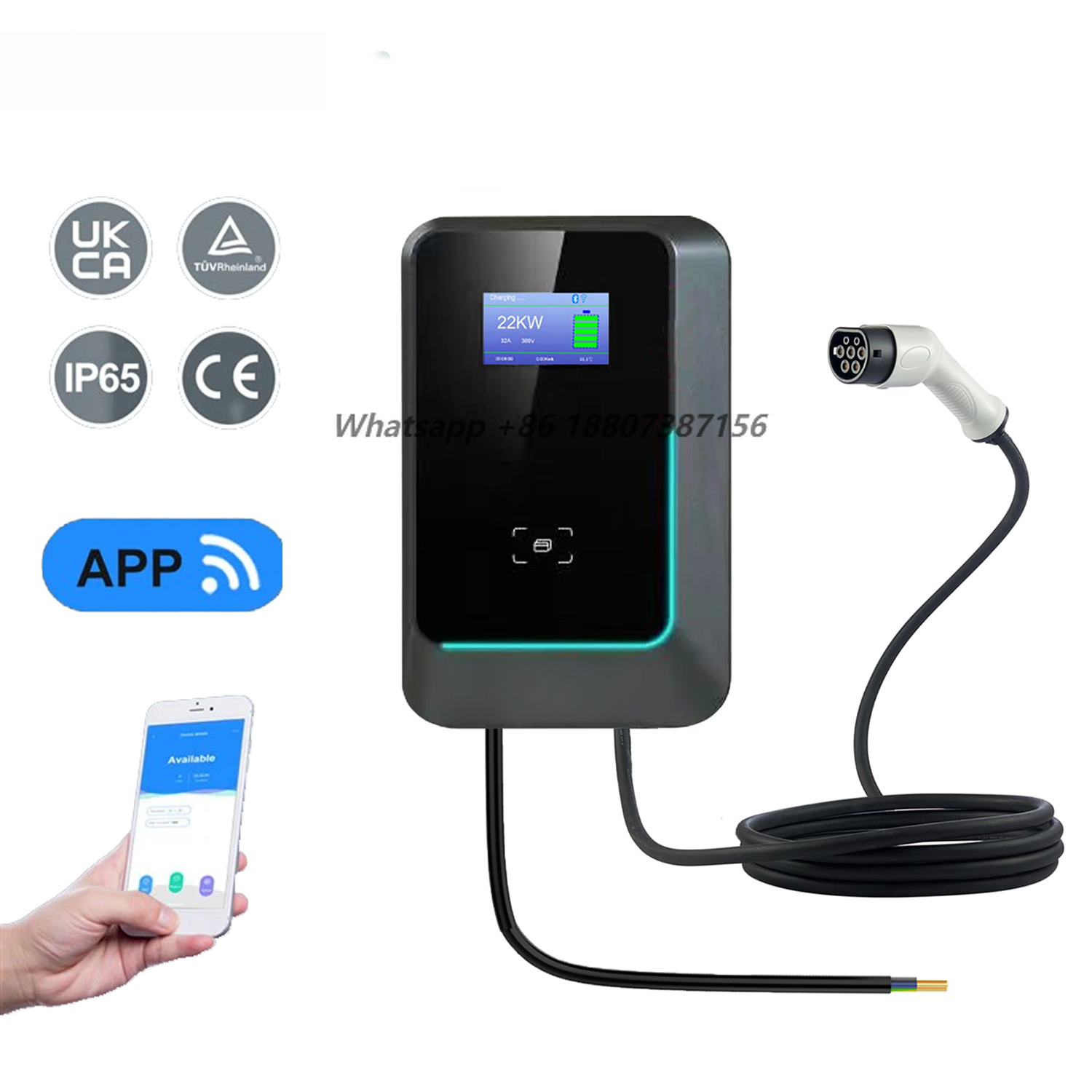 보머른 7kw 11kw 22kw AC 전기차 월박스 충 - 22Kw Wallbox Type 2 Ocpp Rfid 리뷰 및 가격