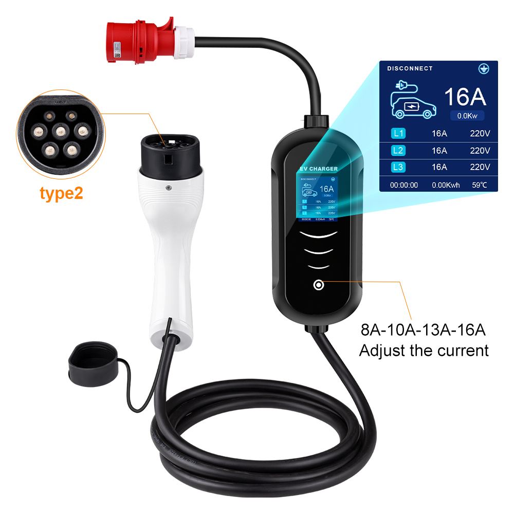 IPENGEN 전기 자동차 충전기 CEE 플러그 IEC - Portable Ev Charger 32A Type 2 Cee Plug 리뷰 및 가격