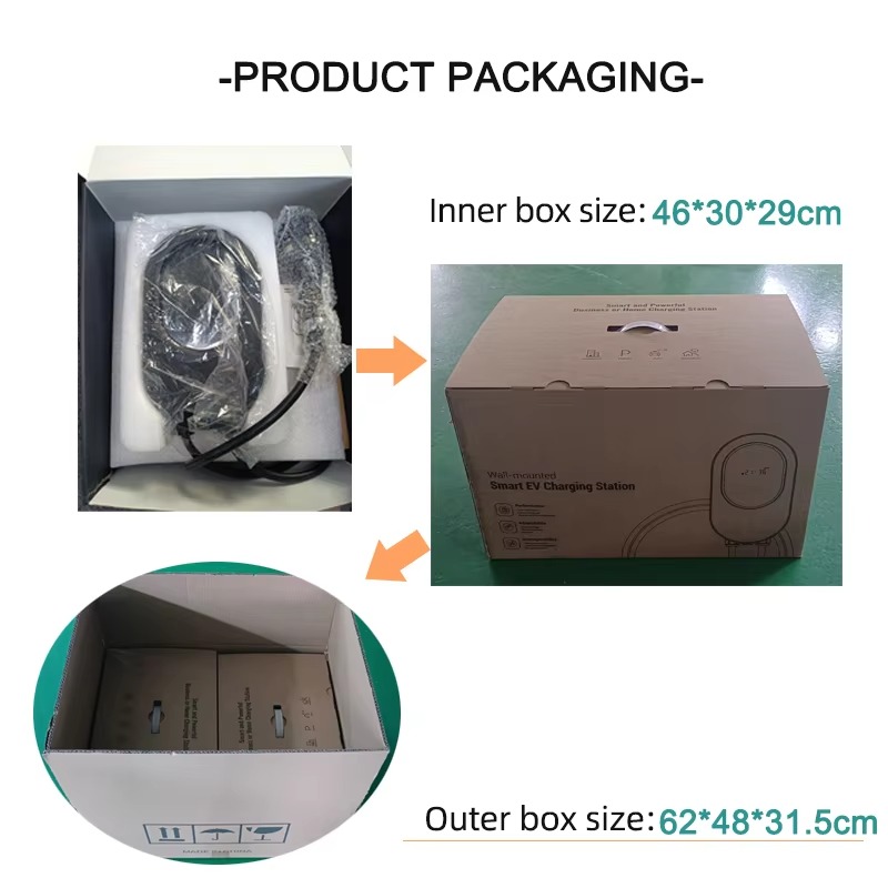 32A 가정용 벽걸이형 충전소 7kW 11kW 22kW - 22Kw Wallbox Type 2 Ocpp Rfid 리뷰 및 가격