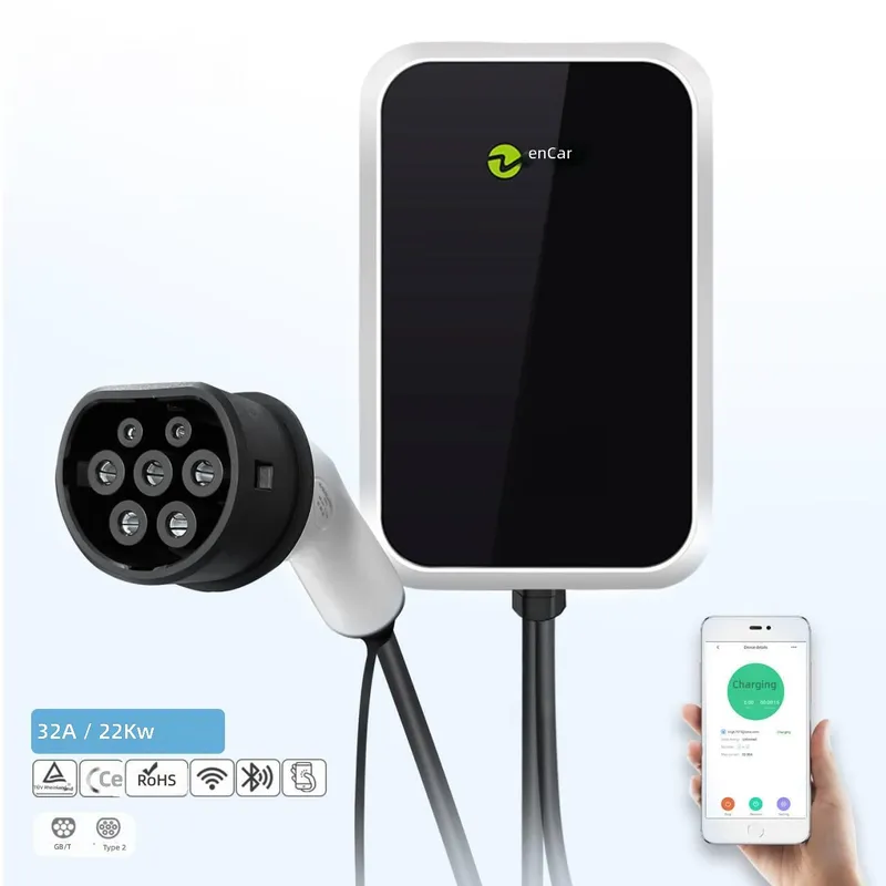 22kW EV 충전기 타입 2 월박스 32A 380V  - 22Kw Wallbox Type 2 Ocpp Rfid 리뷰 및 가격